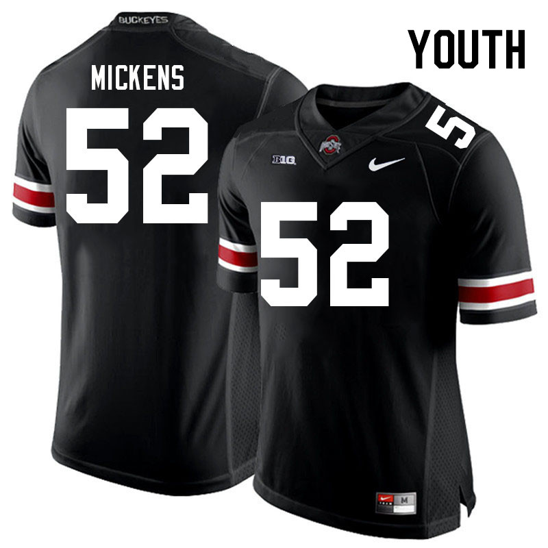 Youth #52 Joshua Mickens Ohio State Buckeyes College Football Jerseys Stitched Sale-Black